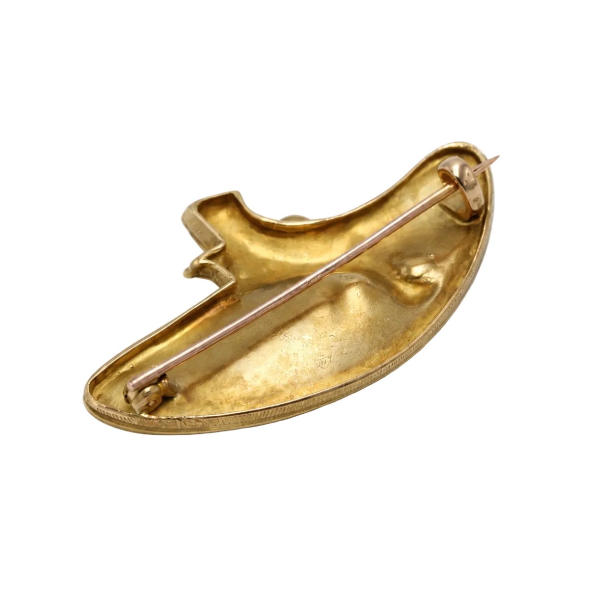 Broche Épingle en or jaune et diamants - Castafiore