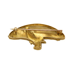 Broche Épingle en or jaune et diamants - Castafiore