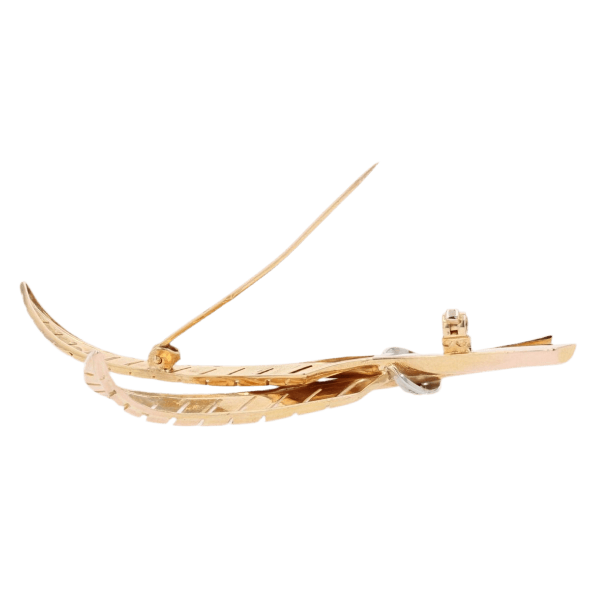 Broche Épingle en or jaune et diamants - Castafiore