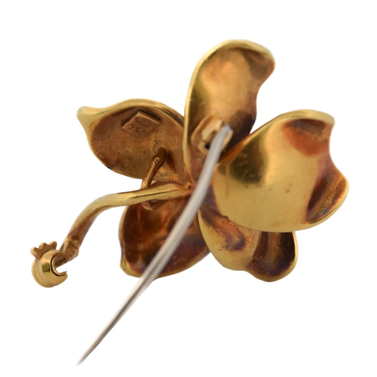 Broche Épingle en or jaune et émail - Castafiore