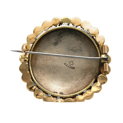 Broche Épingle en or jaune et émail - Castafiore