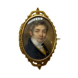 Broche Épingle en or jaune et nacre - Castafiore