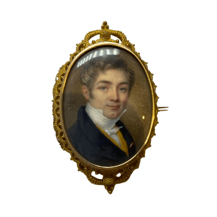 Broche Épingle en or jaune et nacre - Castafiore