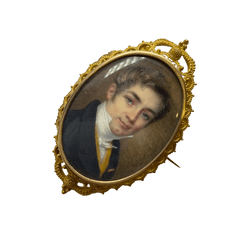 Broche Épingle en or jaune et nacre - Castafiore