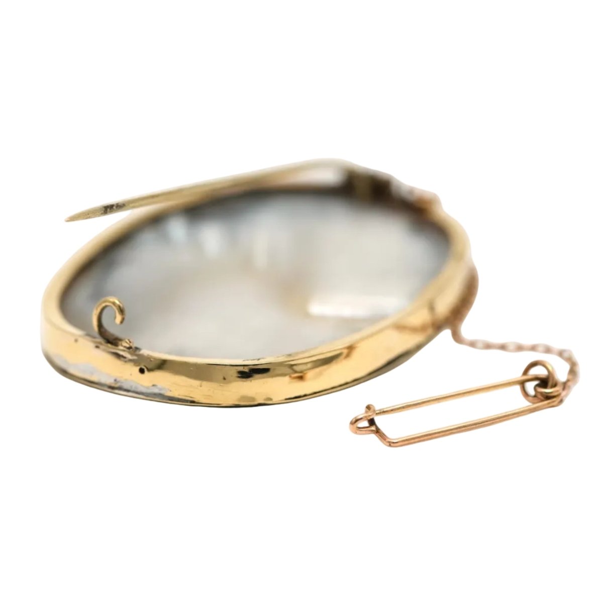 Broche Épingle en or jaune et nacre - Castafiore
