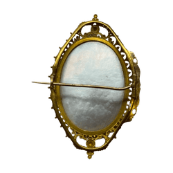 Broche Épingle en or jaune et nacre - Castafiore