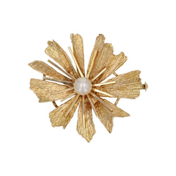 Broche Épingle en or jaune et perle - Castafiore