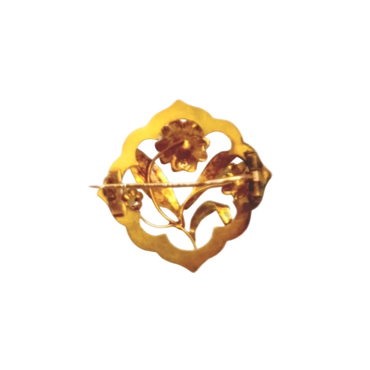 Broche Épingle en or jaune et perle - Castafiore