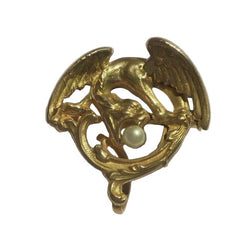 Broche Épingle en or jaune et perle - Castafiore