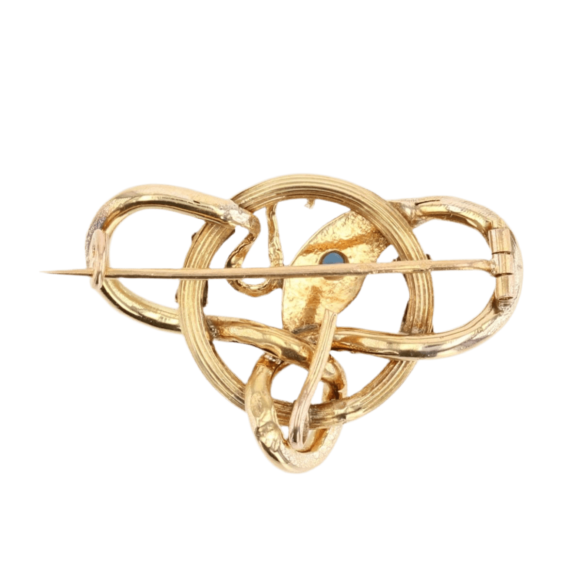 Broche Épingle en or jaune et saphir - Castafiore