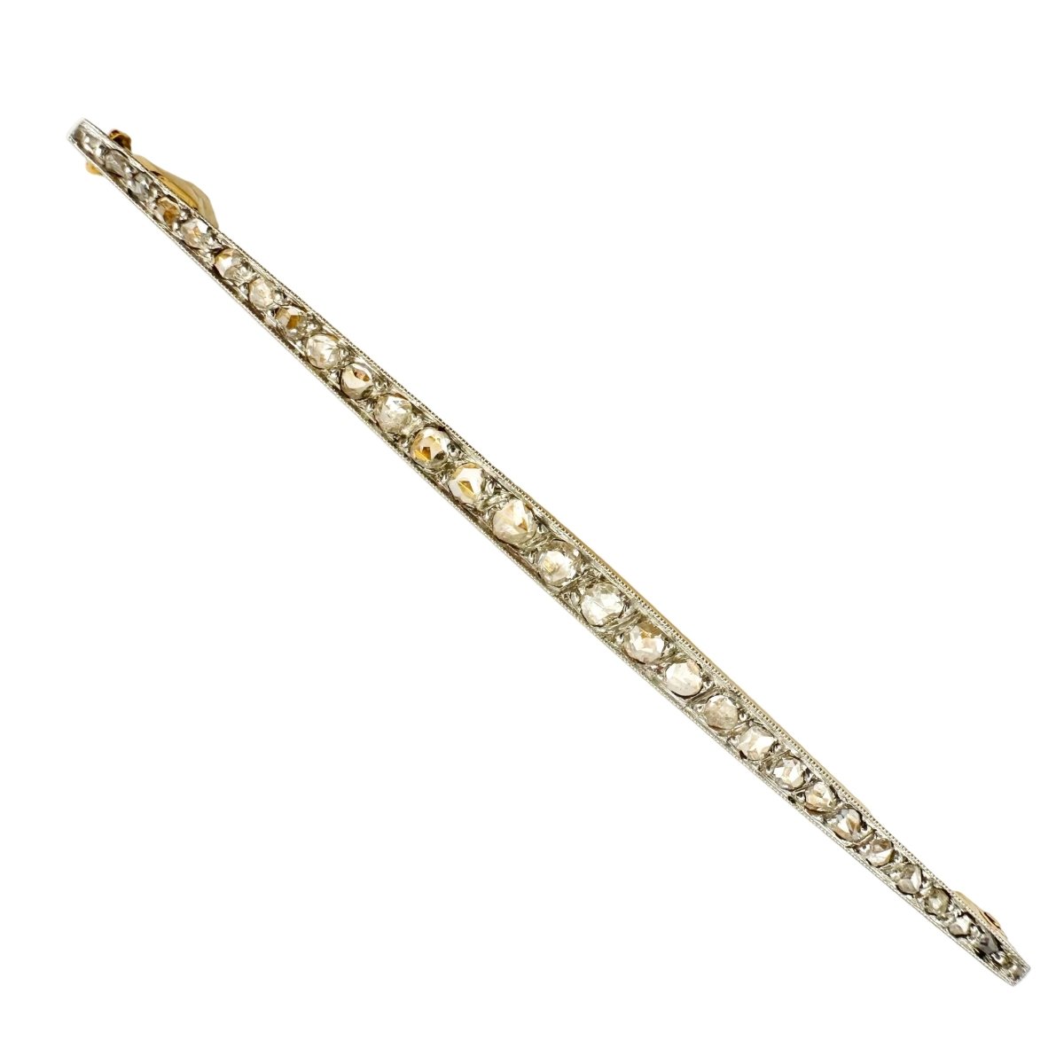 Broche Épingle en or jaune, or blanc, platine et diamants - Castafiore