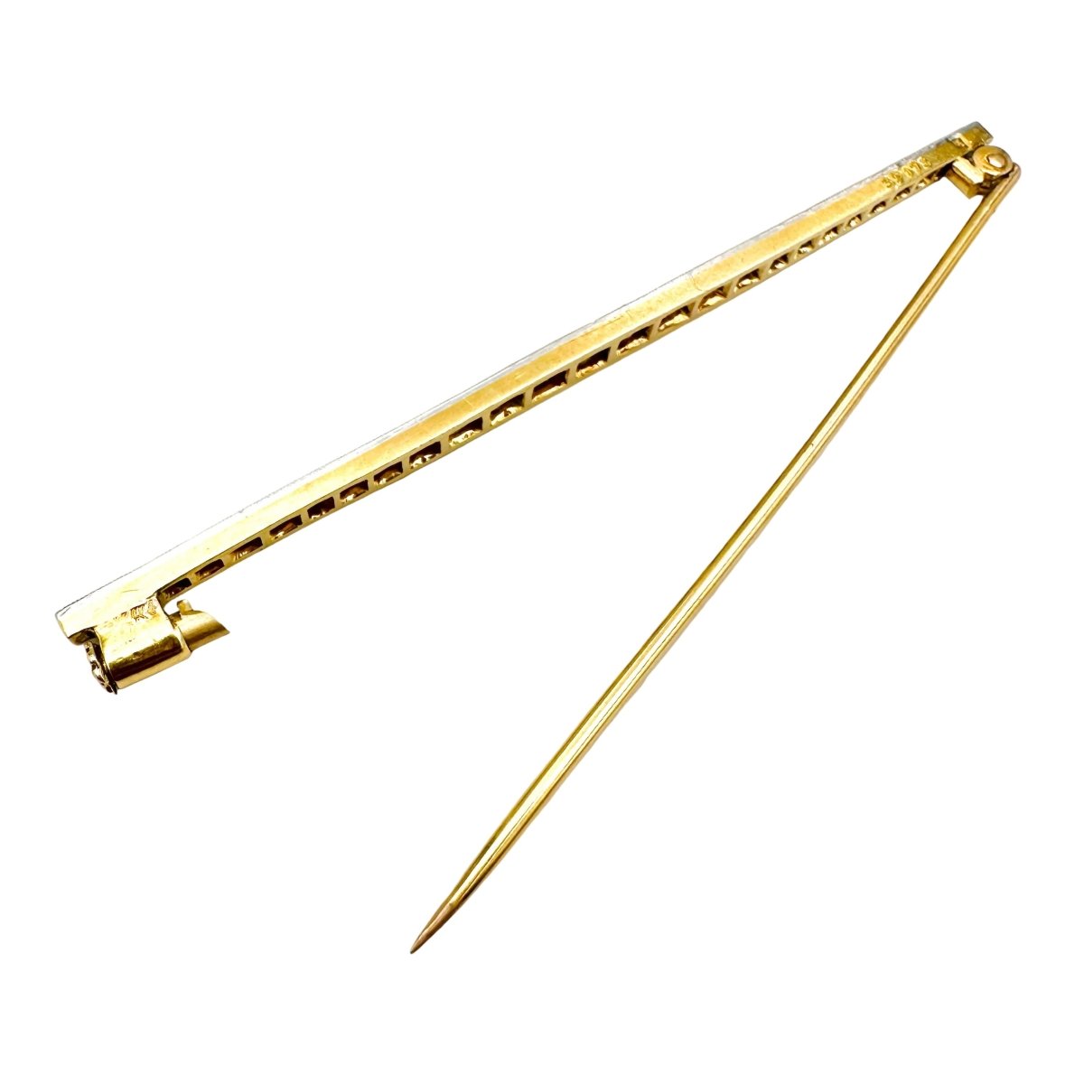 Broche Épingle en or jaune, or blanc, platine et diamants - Castafiore