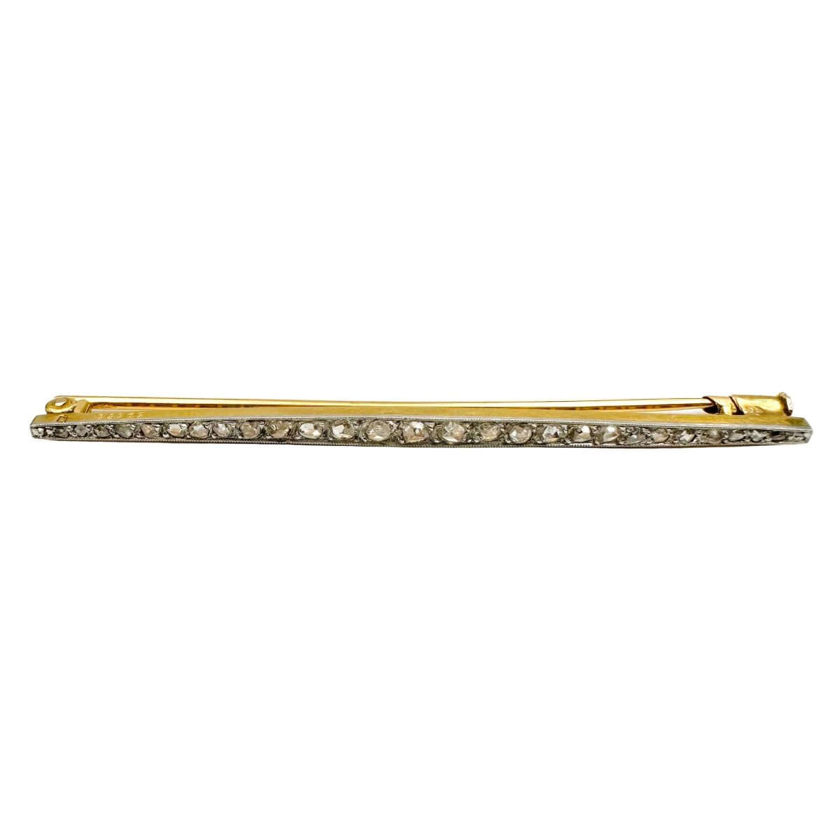 Broche Épingle en or jaune, or blanc, platine et diamants - Castafiore