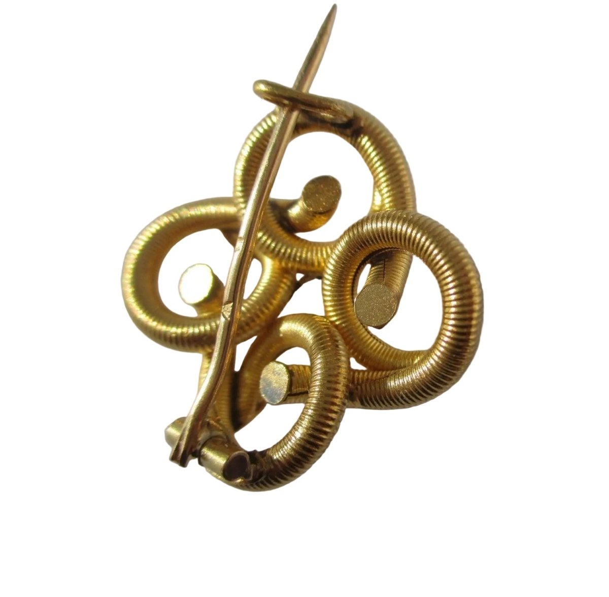 Broche Épingle en or jaune, platine et diamant - Castafiore
