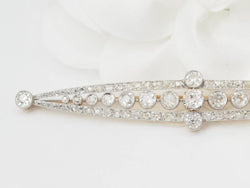 Broche Épingle en or jaune, platine et diamants - Castafiore