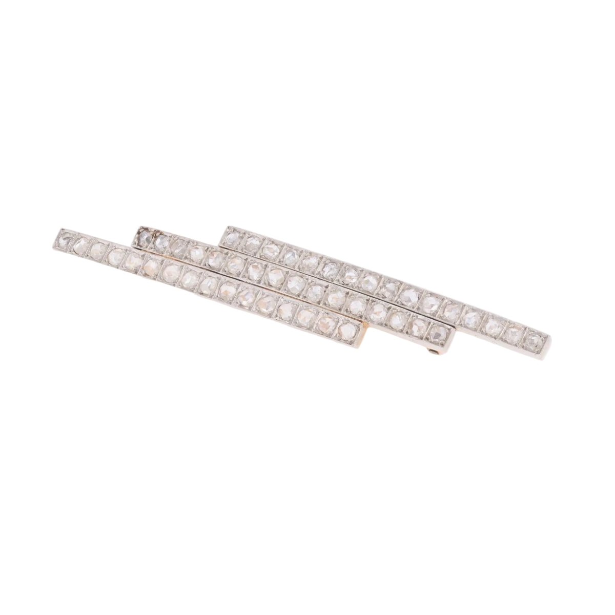 Broche Épingle en or jaune, platine et diamants - Castafiore