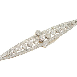 Broche Épingle en or jaune, platine et diamants - Castafiore