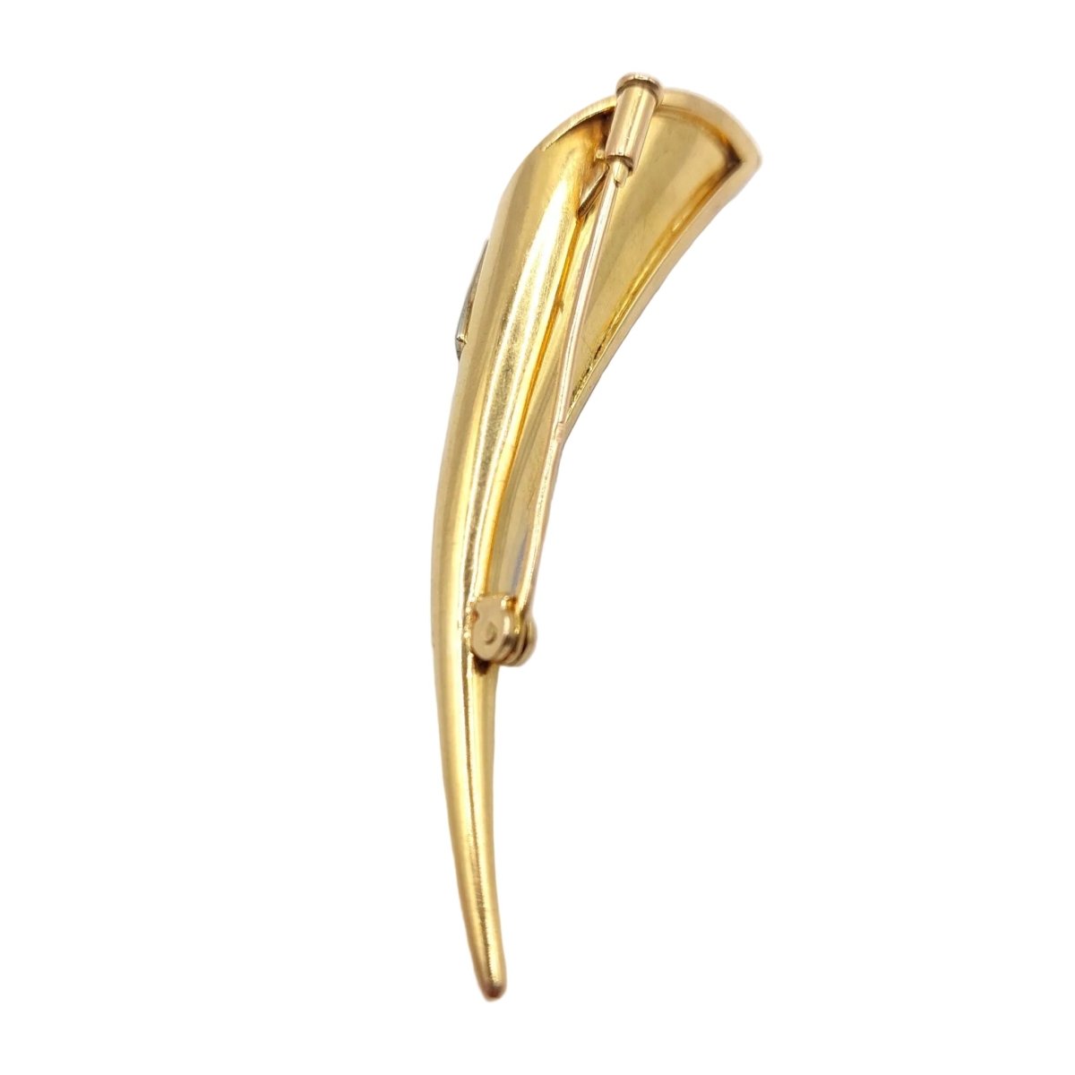 Broche Épingle en or jaune, platine et diamants - Castafiore