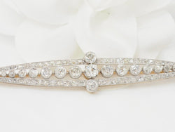 Broche Épingle en or jaune, platine et diamants - Castafiore