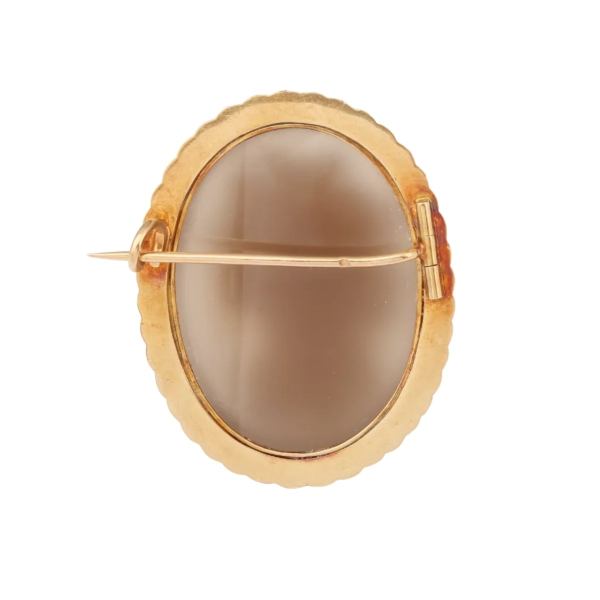 Broche Épingle en or jaune, sardonyx et perles - Castafiore