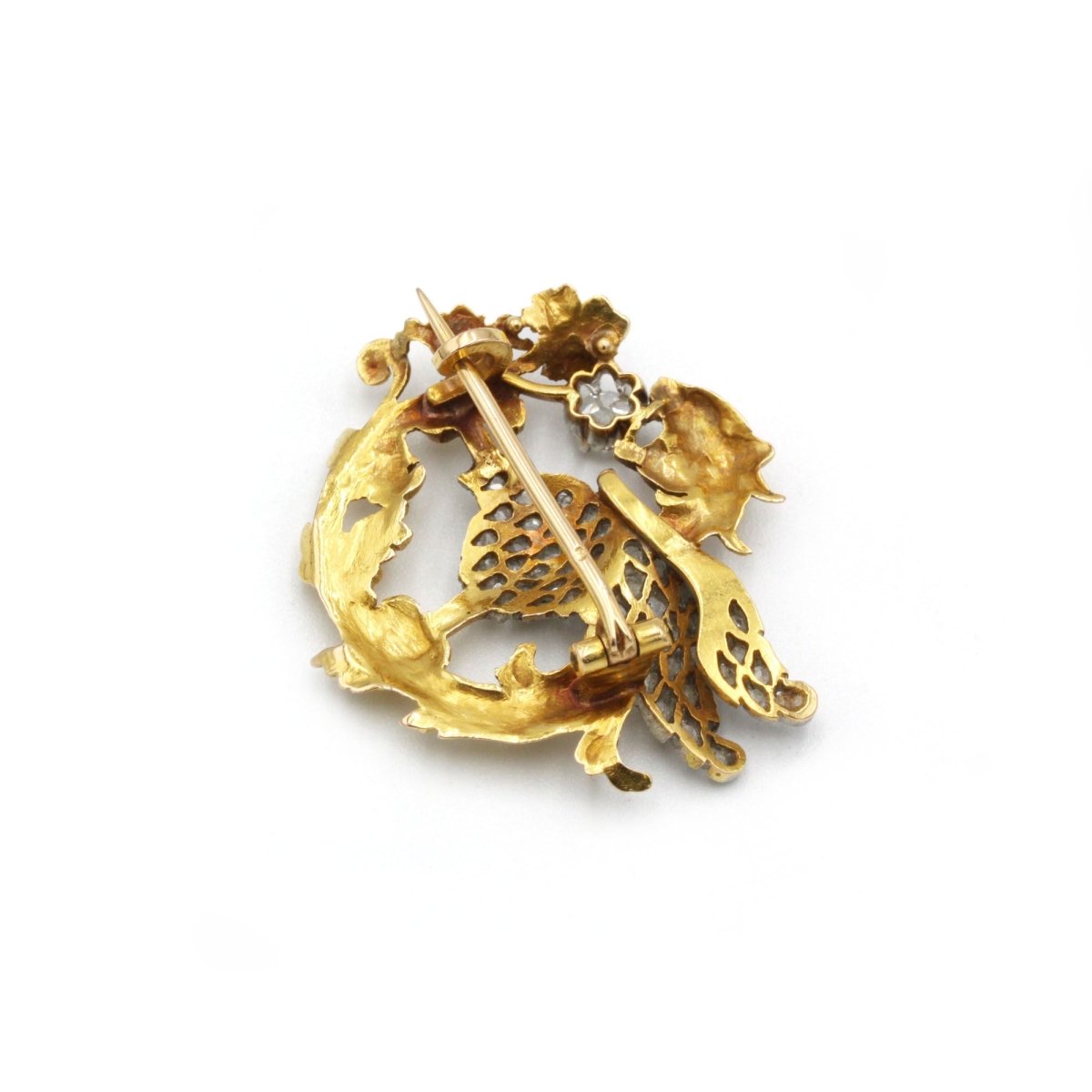 Broche Épingle en or, platine et diamants - Castafiore