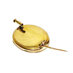 Broche Épingle en or rose et perles - Castafiore