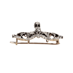 Broche Épingle en or rose, or jaune, argent et diamants - Castafiore