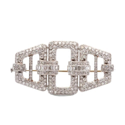 Broche Épingle en platine et diamants - Castafiore