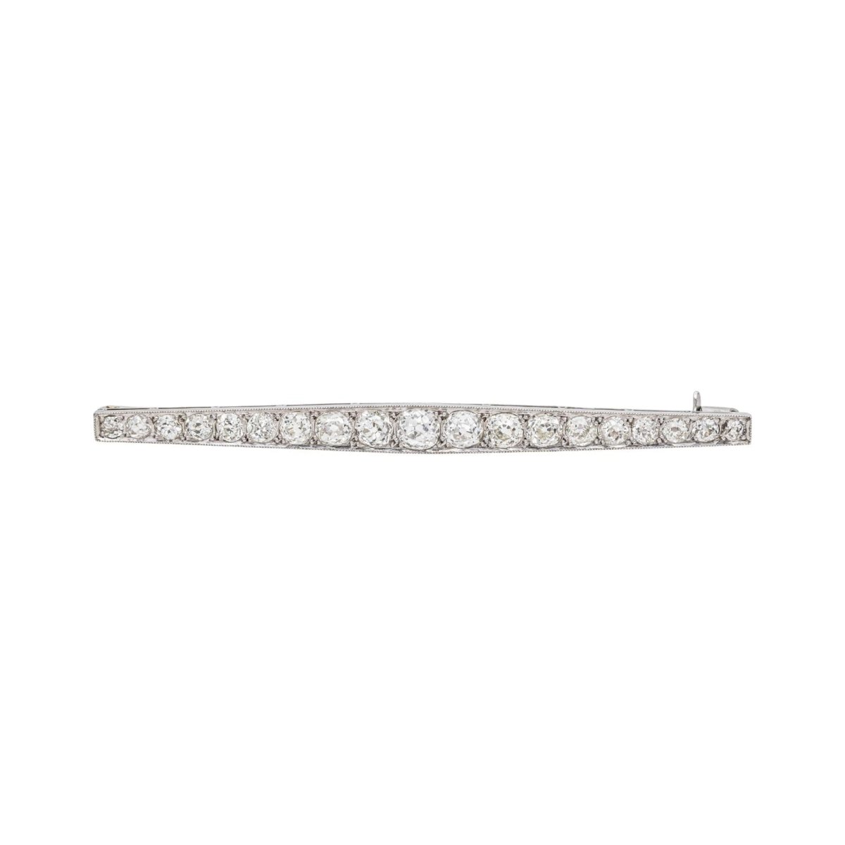 Broche Épingle en platine et diamants - Castafiore