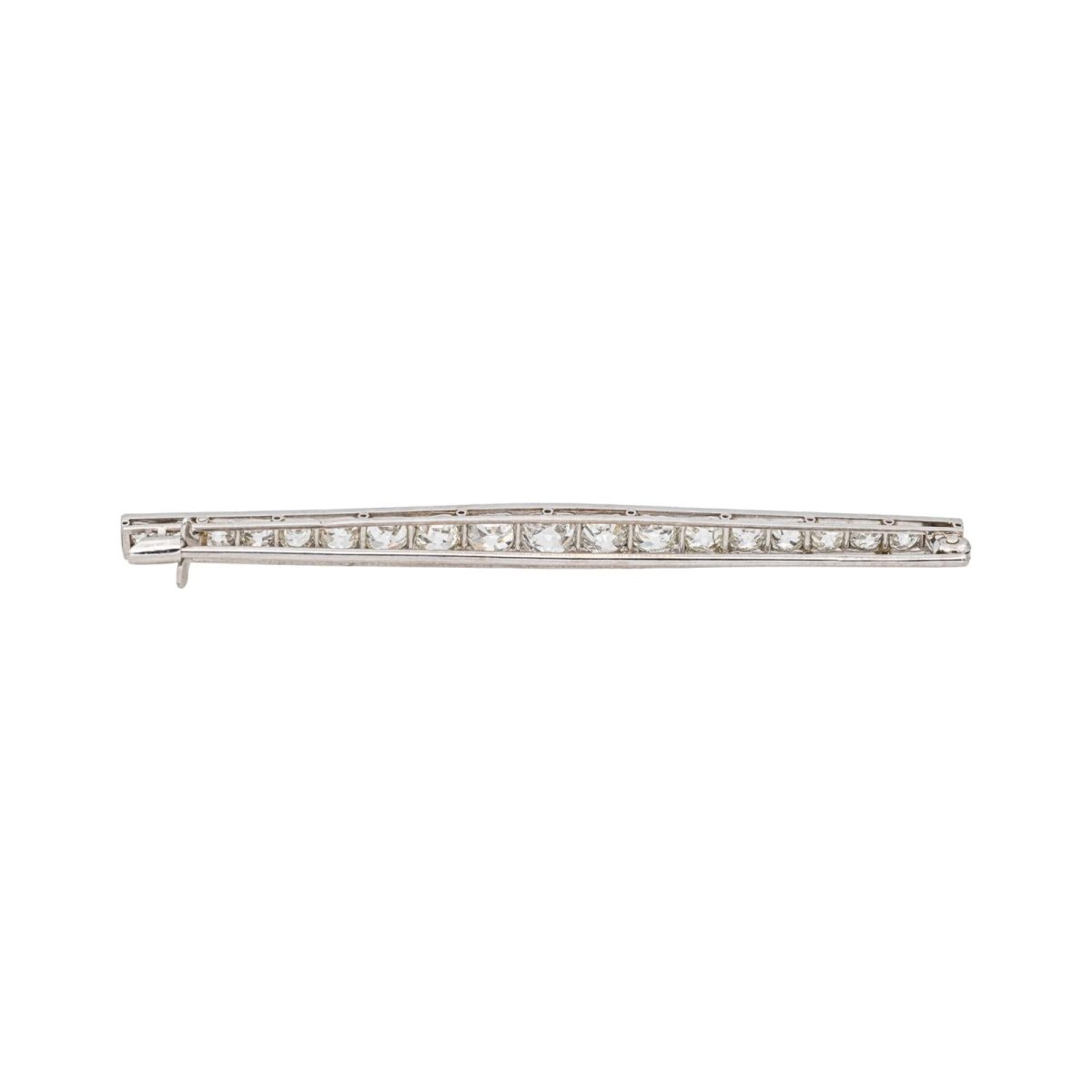 Broche Épingle en platine et diamants - Castafiore