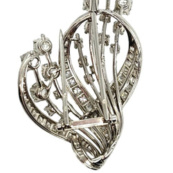 Broche Épingle en platine et diamants - Castafiore