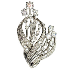 Broche Épingle en platine et diamants - Castafiore