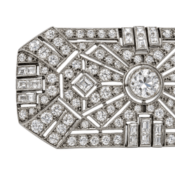 Broche Épingle en platine et diamants - Castafiore