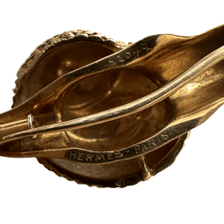 Broche Épingle HERMÉS "Escargot" en or jaune - Castafiore