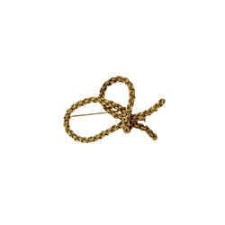 Broche Épingle "Noeud" en or jaune - Castafiore