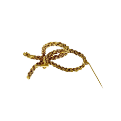Broche Épingle "Noeud" en or jaune - Castafiore