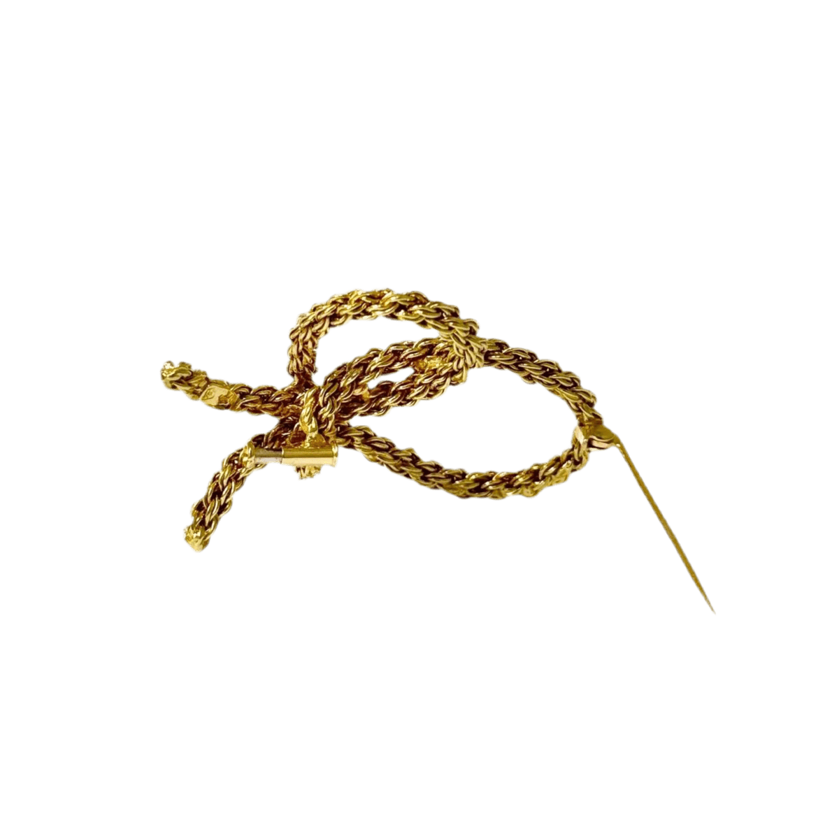 Broche Épingle "Noeud" en or jaune - Castafiore