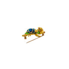 Broche Epingle Tortue CARTIER en or jaune et émail - Castafiore