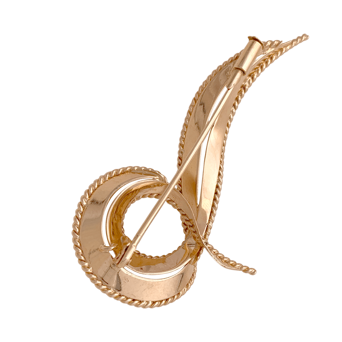 Broche Épingle "Volute" en or rose - Castafiore