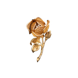 Broche Fleur en or et diamants