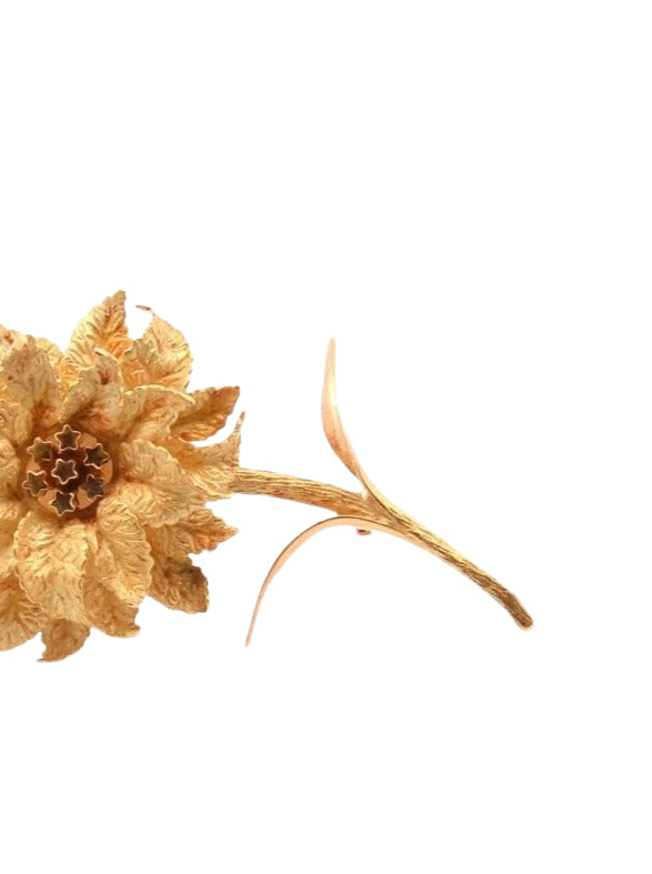 Broche fleur Hermès en or 18k - Castafiore