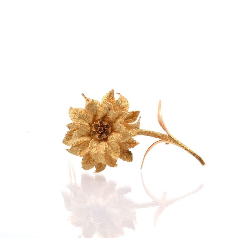 Broche fleur Hermès en or 18k - Castafiore