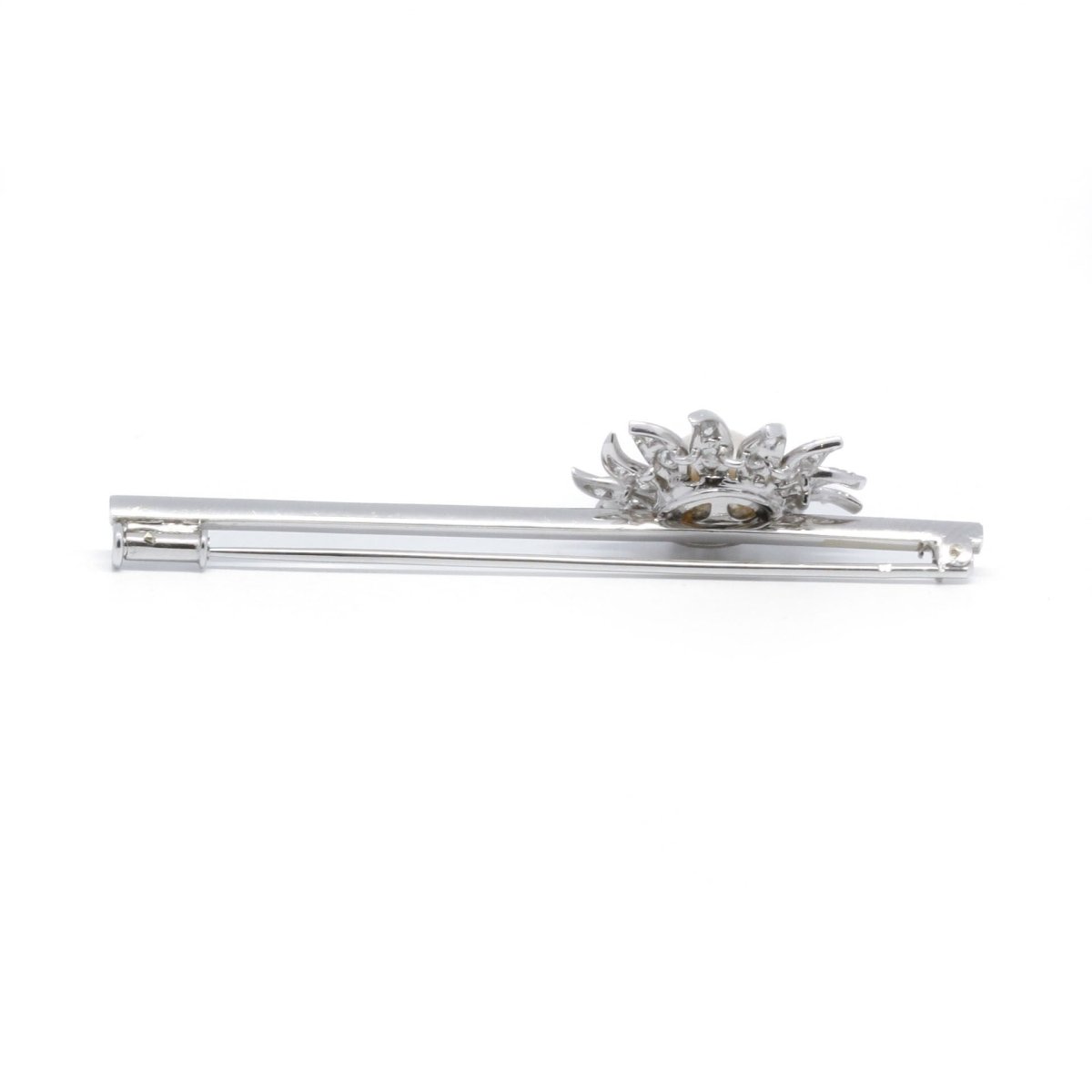 Broche fleur - Or, platine, perle et diamants - Castafiore