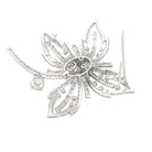 Broche "Fleur" platine, or blanc et diamants - Castafiore