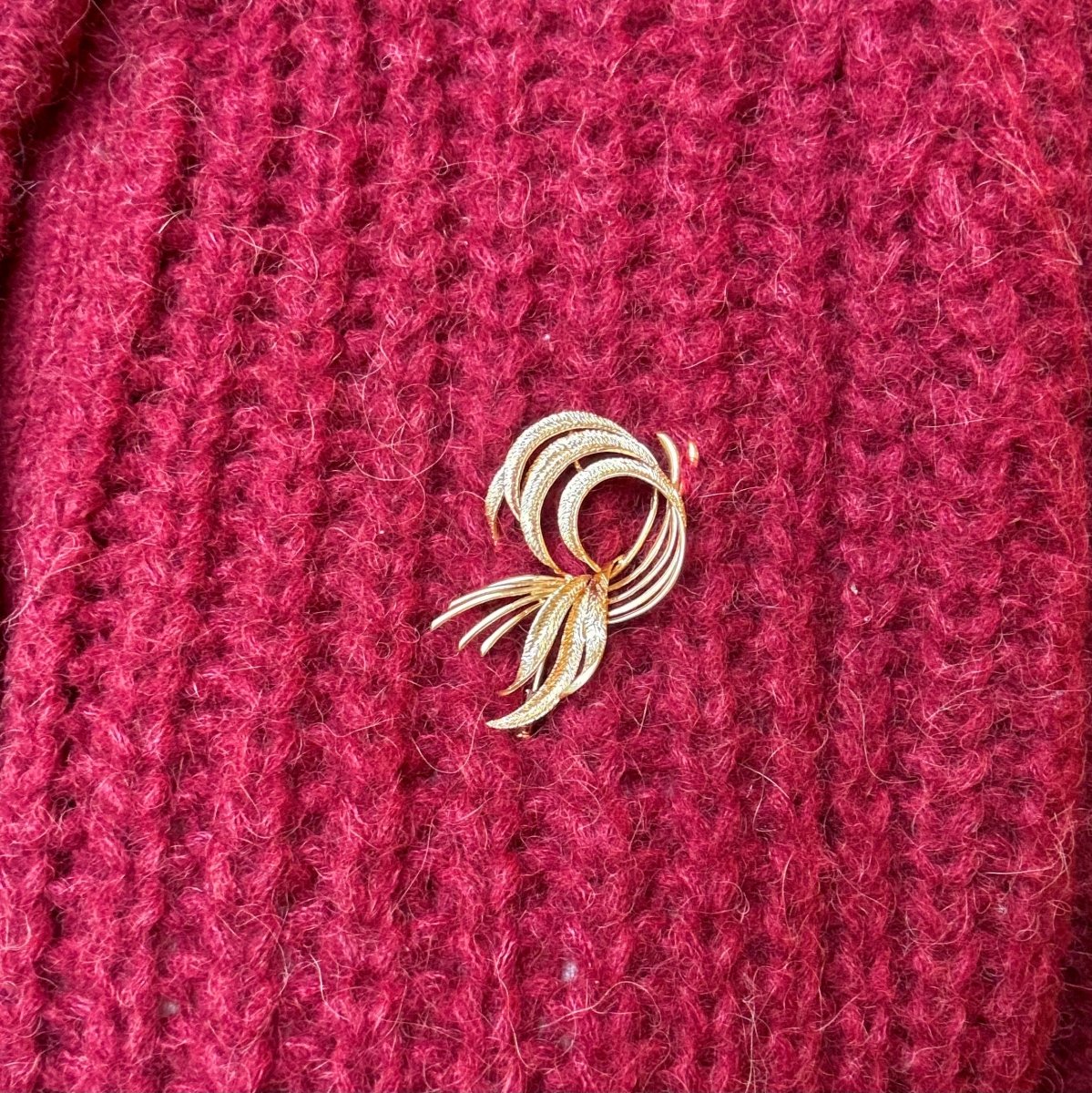 Broche gerbe de plumes - Castafiore