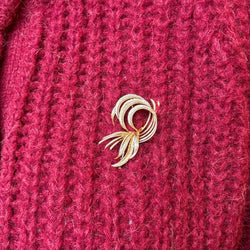 Broche gerbe en or jaune - Castafiore