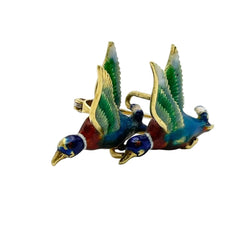 Broche GUCCI en or jaune et émail - Castafiore