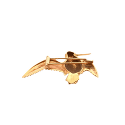 Broche HERMÈS "Georges Lenfant" en or jaune et saphir - Castafiore