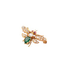 Broche insecte émeraude, diamants et rubis en or 18k - Castafiore