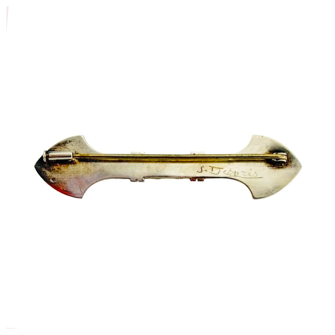 Broche JEAN DESPRÉS Double flèche en argent